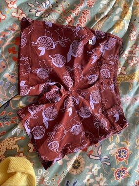 Women’s Maroon Floral Bike Shorts